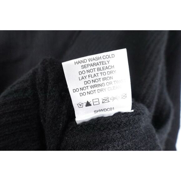 Quince Small Black Mongolian Cashmere Oversized Boyfriend Cardigan NWOT 0376 - Picture 7 of 9